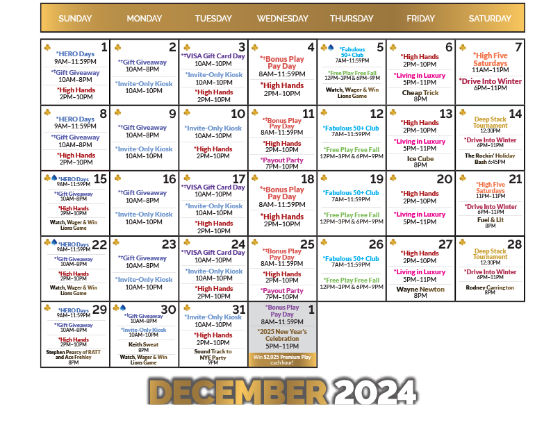 December 2024 Calendar